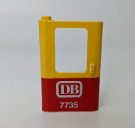 4181pb004-3G Trein, Deur 1x4x5 onder rood met sticker DB geel gebruikt *1D0000