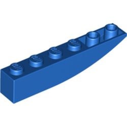 42023-7G Omgekeerde dakpan 6x1 rond blauw gebruikt *1L000