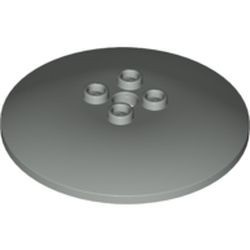 44375a-9 Schotel 6x6 HOLLE noppen lichtgrijs (klassiek) gebruikt *1R024