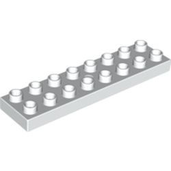 44524-1G DUPLO plaat 2x8 wit gebruikt *