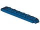 4504-7G Scharnierplaat 1x6 - 2 en 3 vingers aan uiteindes blauw gebruikt *1L0000