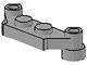 4590-9G Platte plaat 1x4 offset (plaat 2 x1+gaten links en rechts) lichtgrijs (klassiek) gebruikt *1D012