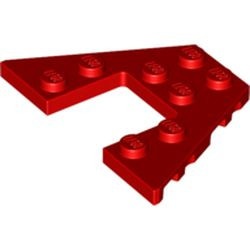 47407-5G Wigplaat 4x6 rood gebruikt *
