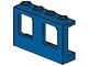 4863-7G Raam 1x4x2 paneel- 2x2 gaatjes onderin- glas:4862 (2 nodig) (loc 04-04) blauw gebruikt *L11-9