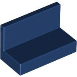 4865-63 Paneel 1x2x1 (bankje) rechte hoeken blauw, donker NIEUW *1L017