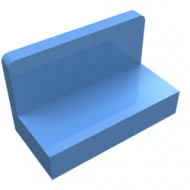 4865b-42 Paneel 1x2x1 (bankje) vlak afgeronde hoeken blauw, midden NIEUW *1L419