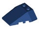 48933-63 Wig 4x4 steen twee noppen- inkepingen onder blauw, donker NIEUW *