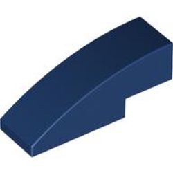 50950-63G Dakpan gebogen 1x3 blauw, donker gebruikt *1R000