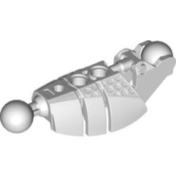 53574-49G Bionicle Piraka onderbeen met 2x Joint Ball grijs, zeer licht gebruikt *