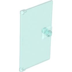 60616-15 Deur 1x4x6 met deurknop transparant lichtblauw NIEUW *1L234