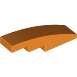 61678-4G Dakpan gebogen 1x4 oranje gebruikt *1R000