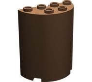 6259-8 Cylinder, half 4x4x2 bruin (klassiek) NIEUW *