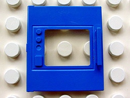 6470-7G DUPLO Oven Deur met glas blauw gebruikt *