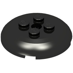65138-11 Schotel 4x4 met 4 noppen bovenop zwart NIEUW *1L0000