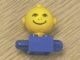 685px2c01-7G Geel hoofd met smile BRILLETJE, blauwe schouder (Voor Homemaker grote poppen) Blauw (gebruikt)