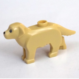 69962pb01-2 Labrador / Golden Retriever met zwarte ogen crème NIEUW *0D000