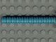 78c07-39G Slang geribbeld lengte 7 noppen turquoise, donker gebruikt *5D0000