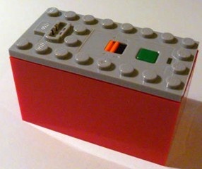 87513c02-86 Batterijbox 9V PF voor batterijen RODE BODEM(LET OP: PAKKETZENDING) grijs, licht (blauwachtig) NIEUW *