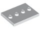 88646-1 Tegel 3x4 met 4 noppen in midden (ook platform minifig) wit NIEUW *