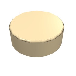 98138-2 Tegel 1x1 ROND crème NIEUW *1L139+40