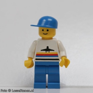 air005G Airport - Man classic met blauwe benen, blauw cap gebruikt *0M0000