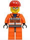 cty125 Bouwvakker oranje overall zonnebril rode constructiehelm NIEUW *0M0000