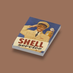 CUS1027 Tegel 2x3 SHELL service wit NIEUW *0A000