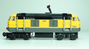 Ex 7939 Gele E-lok met RC motor/decoder/batterijbox