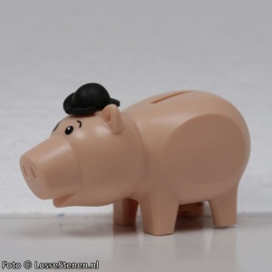 hamm2 TOY STORY- Evil Dr. Porkchop (Hamm) met hoedje NIEUW *0M0000