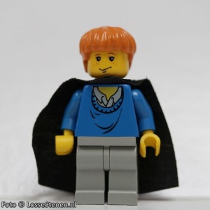 hp034 Ron Weasley, blauw Sweater Torso, Light Gray benen, Black Cape met Stars NIEUW *0M0000