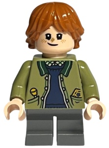 hp376 HP Ron Weasley, olijfgroene jas NIEUW *0M0000