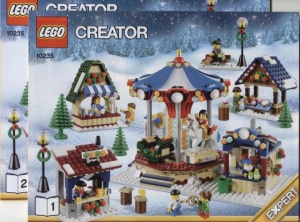 INS10235-G 10235 BOUWBESCHRIJVING- Winter Village Market NIEUW *