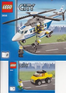 INS3658-G 3658 BOUWBESCHRIJVING- Police Helicopter (2 boekjes) gebruikt *