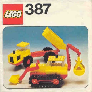INS387-G 387 BOUWBESCHRIJVING Excavator and Dumper gebruikt *LOC RB