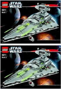 INS6211-G 6211 BOUWBESCHRIJVING- Imperial Star Destroyer (2 boekjes) gebruikt *LOC RBSW