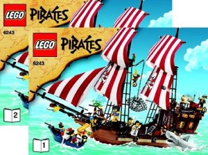 INS6243 6243 BOUWBESCHRIJVING- Piraten II: Brickbeard's Bounty NIEUW *