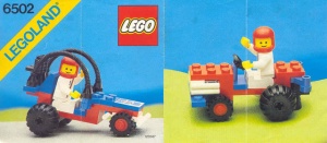 INS6502-G 6502 BOUWBESCHRIJVING- Turbo Racer gebruikt *LOC RBL