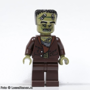 mof017G Monsters: Monster met zandgroen hoofd gebruikt *0M0000