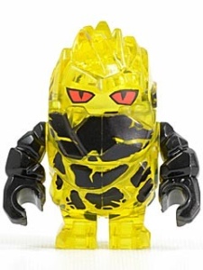 pm023G Power Miners-Rock Monster- Corbustix (trans-geel) gebruikt *0M0000