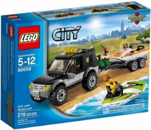 Set 60058 - Town: SUV met speedboat- Nieuw