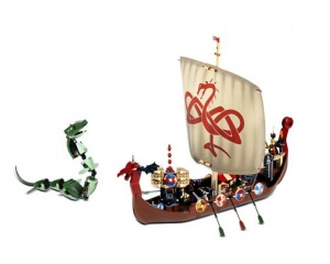 Set 7018 Viking Ship challenges the Midgard Serpent NIEUW