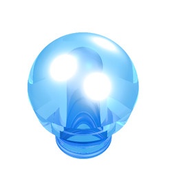 x12-74 Steen 1x1 rond- zonder inkeping onder (classic) transparant middenblauw NIEUW *0D001