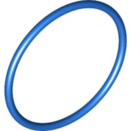 x89-7 Rubber bandje elastiek klein (4 nop diameter) blauw NIEUW *0K001