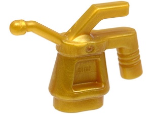 11402c-115 Oliekan geribbeld handvat goud, parel NIEUW *0L0000