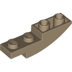 13547-69 Omgekeerde dakpan 4x1 rond crème,donker NIEUW *1L000