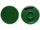 14769-80 Tegel 2x2 rond met nopgat achterkant groen, donker NIEUW *1L142