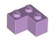2357-154 Steen 2x2 hoek lavender, licht NIEUW *1L071