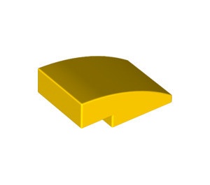 24309-3 Dakpan rond 3x2 geen noppen afgerond geel NIEUW *1L279