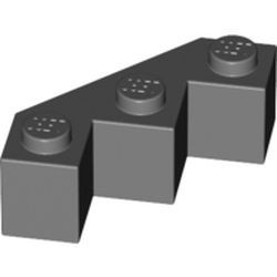 2462-85G Steen 3x3 facet grijs, donker (blauwachtig) gebruikt *1R014