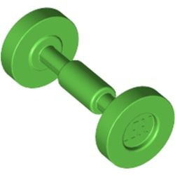 2496-36 Wiel Trolley/skateboard groen, helder NIEUW *